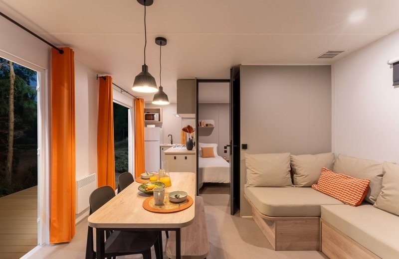 New water lodges at the campsite